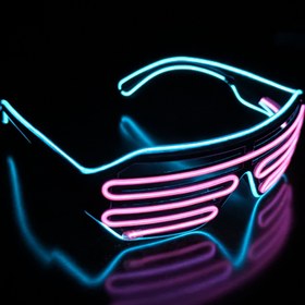 تصویر عینک LED زبرا دو ریسه ای 