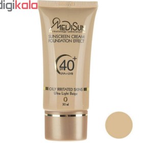 تصویر کرم پودر مدیسان سری Oily/Irritated Skin مدل Foundation Effect No 0 حجم 30 میلی لیتر 