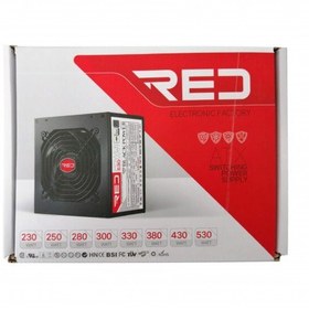 تصویر منبع تغذیه کامپیوتر رد مدل 300W ا RED Gold Time 3000W big power fan RED Gold Time 3000W big power fan