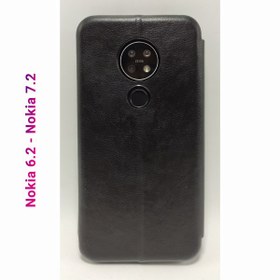 تصویر فلیپ کاور چرمی نوکیا 6،2 nokia 6.2 leather flip cover case