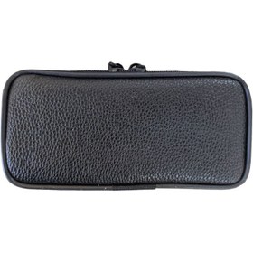 تصویر کیف پاور بانک چرمی زیپدار مشکی 