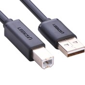 تصویر کابل تبدیل USB-A به USB-B یوگرین US135 مدل 20846 طول 1 متر UGREEN US132-20846 USB 2.0 AM to BM Print Cable 1m