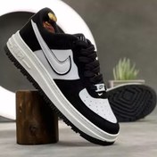 تصویر کفش بسکتبال نایکی ایر جردن وان یونیسکس رنگ مشکی و آبی و سفید 