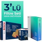 تصویر ست فیلتر خودرو مجموعه تعمیر و نگهداری دیزل VOLKSWAGEN CADDY 2.0 2020 2025 3 تکه Bosch 