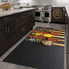 تصویر فرشینه آشپزخانه طرح ادویه کد61 kitchen rug 061