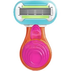 تصویر تیغ اصلاح زنانه ژیلت ونوس اسنپ ۵ لبه با قاب مسافرتی 