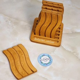 تصویر زیر استکان رومیزی موج استند دار 