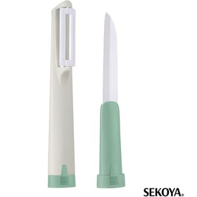 تصویر پوست‌کن و چاقوی سرامیکی MIDDIA 