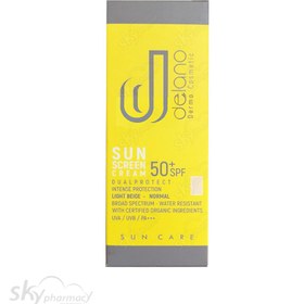 تصویر كرم ضد آفتاب رنگی پوست نرمال اس پی اف 50 بژ روشن 50 میلی لیتر دلانو Delano Tinted Sun Screen Cream