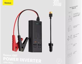 تصویر اینورتر برق 220 ولت 300 وات بیسوس Baseus IGBT Power Inverter 300W CGNB010101 