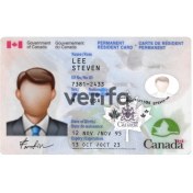 تصویر فایل کارت اقامت کانادا لایه باز 