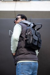 تصویر کوله 3 کاره طرح دو جیب داخل آستر 