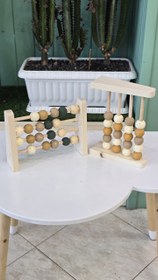 تصویر اکسسوری چوبی چرتکه 