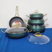 تصویر سرویس قابلمه گرانیتی اویز ۱۰ پارچه 