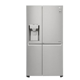 تصویر یخچال ساید بای ساید ال جی 32 فوت مدل J257 ا LG side by side refrigerator 32 feet model J257 LG side by side refrigerator 32 feet model J257