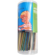 تصویر قلم مو آبرنگ و گواش ساده 