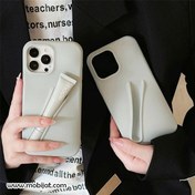 تصویر قاب گوشی iPhone 16 Pro آیفون سیلیکونی پاک کنی اورجینال rhode روود همراه با لیپ گلاس 