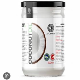 تصویر روغن نارگیل اورجینال برند Avofarm مدل Organic Coconut Oil 300 Ml کد 458814686 