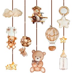 تصویر آویز تم تولد تدی مدل STBT1482 