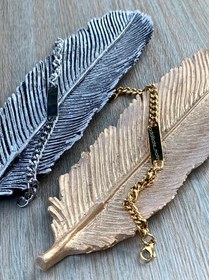 تصویر دستبند دخترانه پسرانه استیل رنگ ثابت 