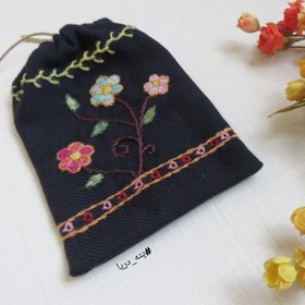 تصویر کیسه پته دوزی کیسه پارچه ای دست دوز