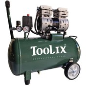تصویر کمپرسور هوا تولیکس مدل TX-2850S ظرفیت ۵۰ لیتری بدون روغن سایلنت 