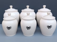 تصویر پاسماوری 6 تیکه طرح خمره ای 03001