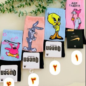 تصویر جوراب ساق بلندفانتزی 