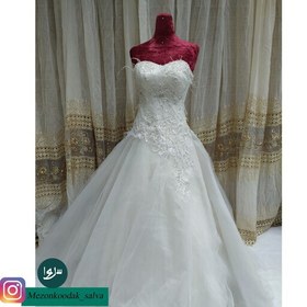 تصویر لباس عروس پر دار 17 