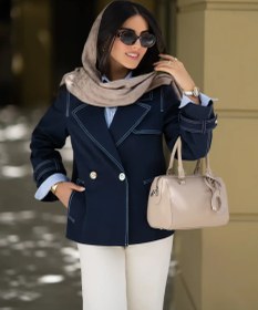 تصویر کت dela سورمه ای 