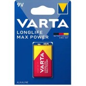 تصویر باتری کتابی وارتا Longlife Max Power ا Varta Longlife Max Power 9V Alkaline Battery Varta Longlife Max Power 9V Alkaline Battery