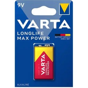 تصویر باتری کتابی وارتا Longlife Max Power Varta Longlife Max Power 9V Alkaline Battery