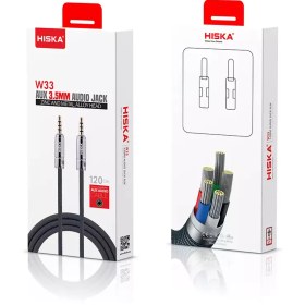 تصویر کابل AUX هیسکا کد W33 طول 1متر AUX CABLE W33