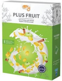 تصویر غلات صبحانه پلاس فروت سیب دارچین الفی - پک 1 عددی ا plus fruit plus fruit