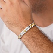 تصویر دستبند رولکس مردانه برند استیل - نقره ای 