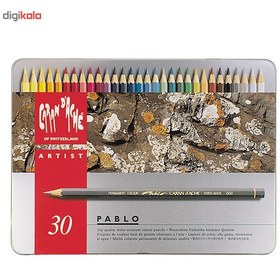 تصویر مداد رنگي 30 رنگ Caran d'Ache پابلو مدل 666330 ا Caran dAche Pablo 30 Color Pencil 666330 Caran dAche Pablo 30 Color Pencil 666330