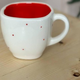 تصویر ماگ چایخوری برگ کریسمس خرید ماگ سرامیکی چایخوری برگ کریسمس