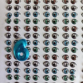 تصویر چشم رزینی کد 12 سایز 6 میل بسته 20 جفتی 