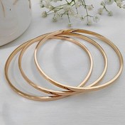 تصویر النگو آینه ای طلایی تکدست ژوپینگ Xuping (به صورت تکی) 