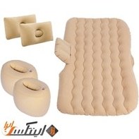 تصویر تشک داخل ماشین طبی شیاردار car air bed کرم car air bed Beige A082