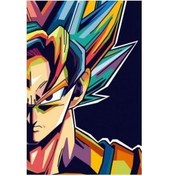 تصویر رنگ آمیزی بزرگسالان طرح دراگون بال 