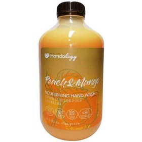 تصویر مایع دستشویی آنتی باکتریال کرمی با رایحه هلو و انبه 500 میل هندولوژی Hondology Peaches And Mango Creamy Hand Wash 500ml