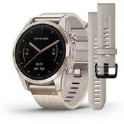 تصویر ساعت تیتانیوم با بند چرم گارمین مدل epix™ Pro (Gen 2) – Sapphire Edition | 42 mm 