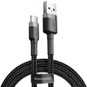 تصویر کابل تبدیل USB به USB-C باسئوس مدل CATKLF-CG1 طول ۲ متر 