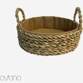 تصویر ست سبد حصیری دایره 