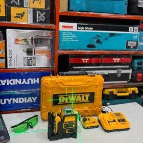 تصویر تراز لیزری نور سبز شارژی دیوالت سه بعدیDewalt Laser level 12v DEWALT