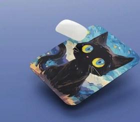 تصویر پد ماوس طرح گربه 