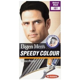 تصویر کیت رنگ موی مردانه بیگن شماره 101 Bigen Speedy Hair Color For Man NO.101