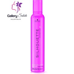 تصویر موس براق کننده و حالت دهنده مو سیلوت شوارتسکف 200 میلی‌لیتر Schwarzkopf Silhouette Color Brilliance Hair Mousse 200 ml 