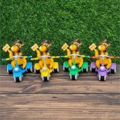 تصویر نماد سال 1405 اسب سوار سه‌چرخه - آبی / ۱۴۰۵ 